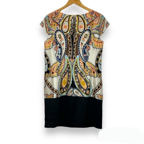 J. Taylor Paisley Cap Sleeve Shift Dress NWT Women’s 6 - Picture 2 of 5